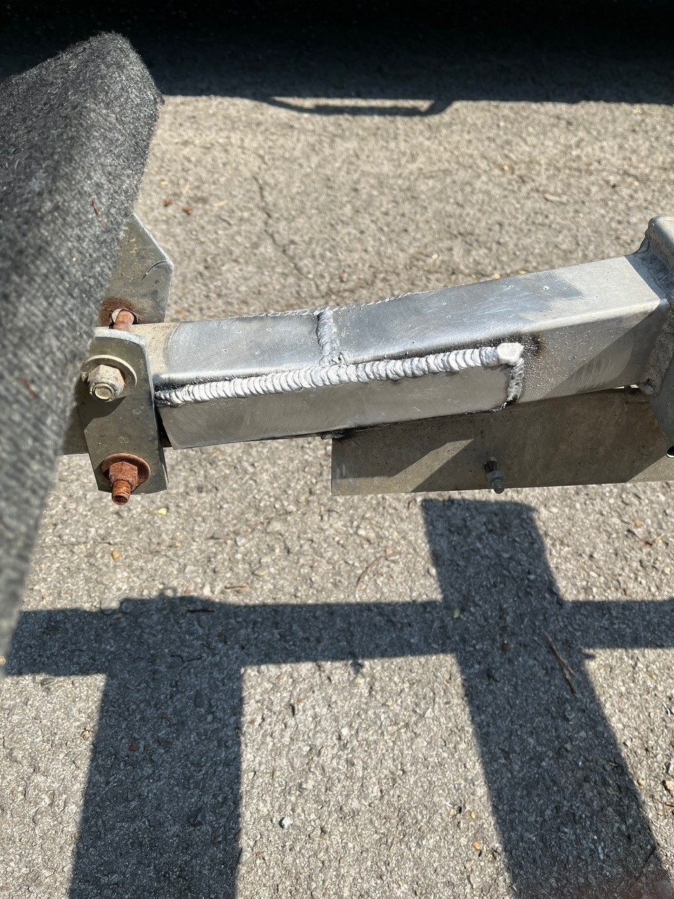 Custom welded metal fabrication piece